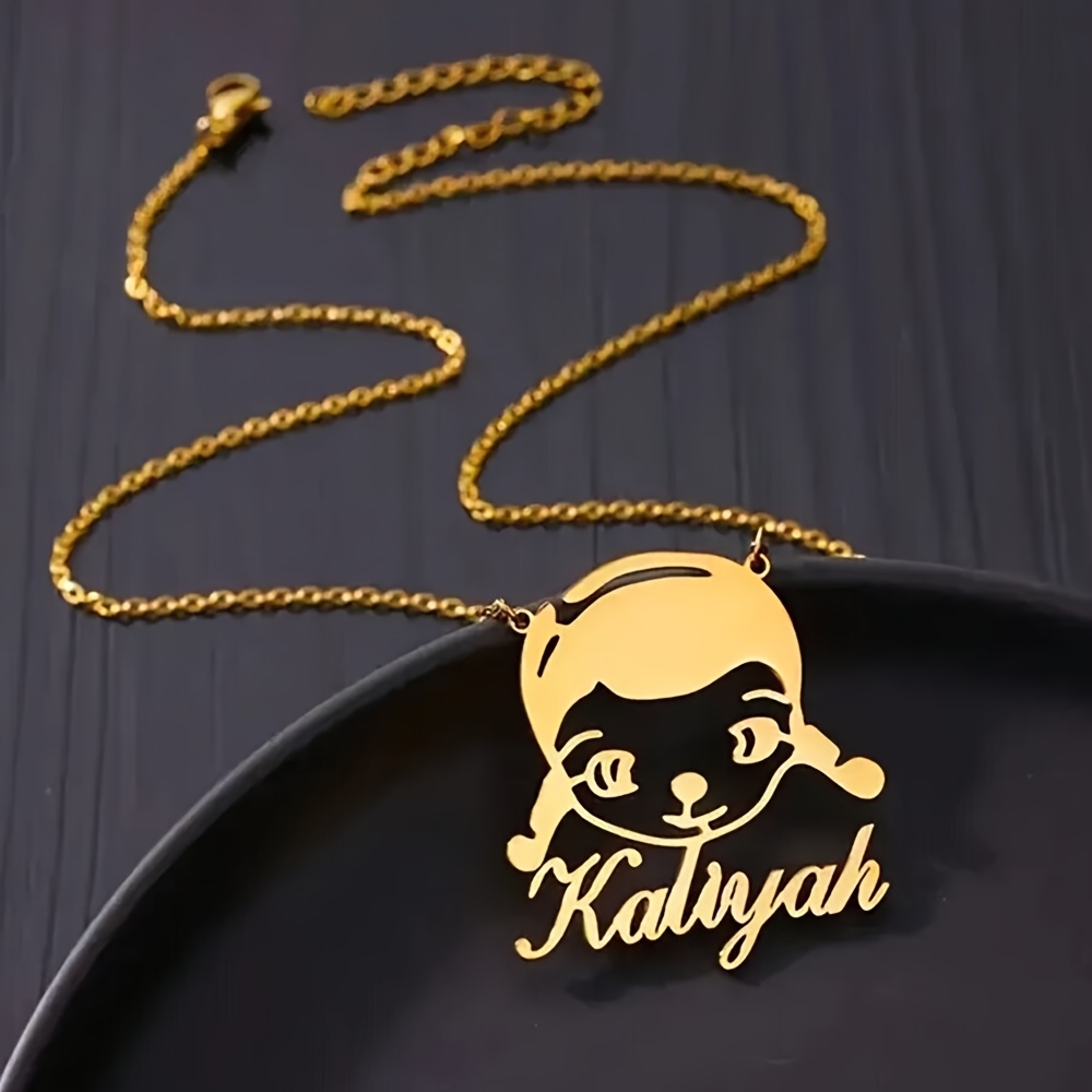 Personalized Delicate Name Pendant Necklace for Women, Custom Gift